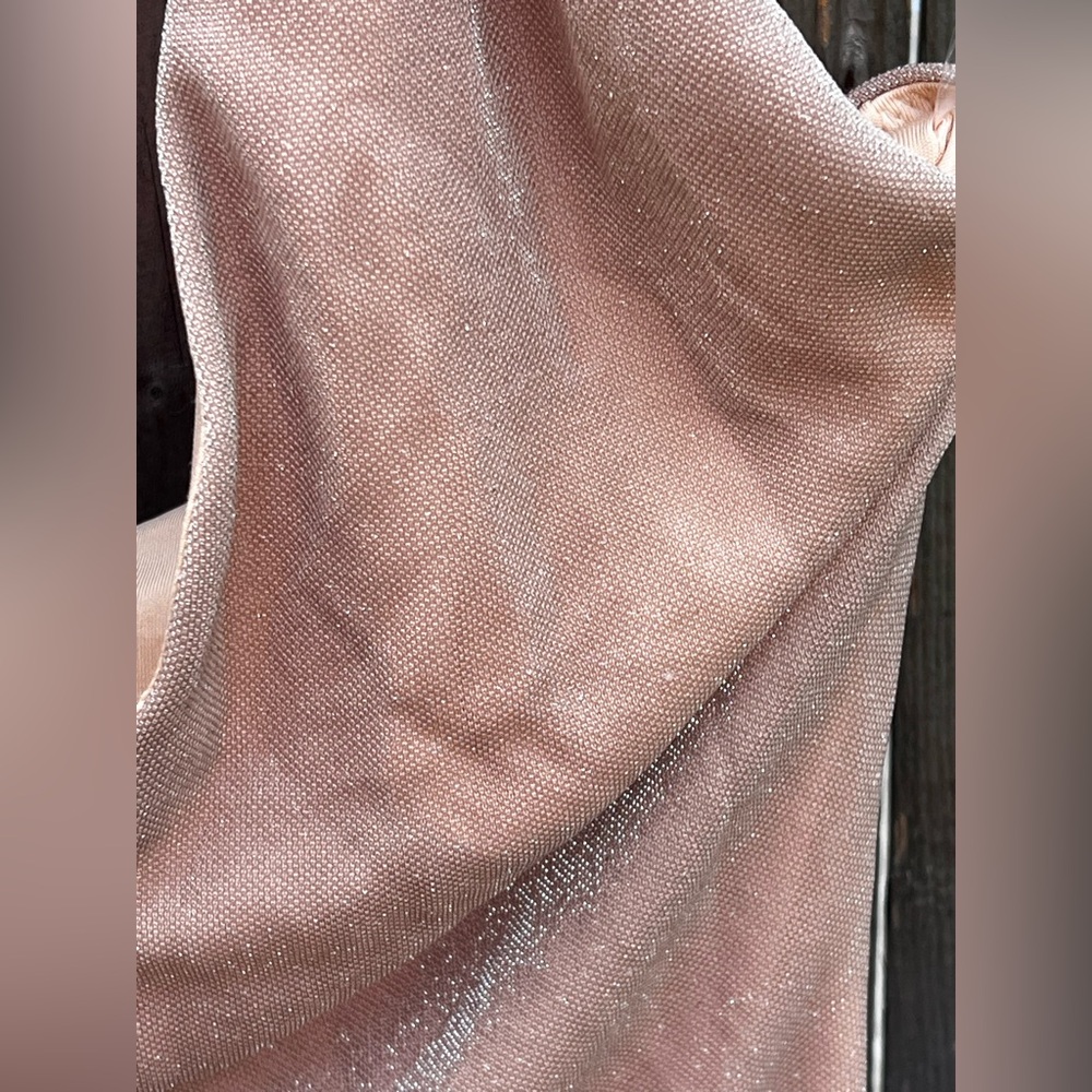 OH POLLY Plunge Neck Halter MIDI Dress In Rose Gold NWT - Picture 6 of 16